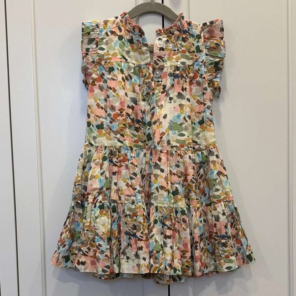 Pink Chicken Colorful Ruffled Dress - Picture 2 of 3
